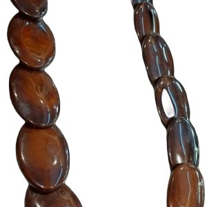 ✨ Tibetan Style Oval Shape Brown Color Chemical Beads Ethnic Trendy Boho Necklace ✨ - Image 3