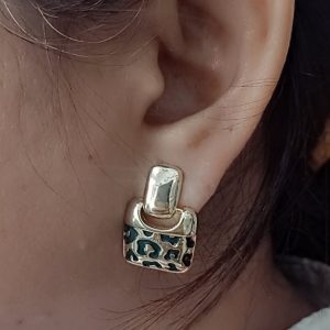 Fashion Beach Korean Earrings | Gold Plated Geometric Drop Earrings | Stylish & Elegant Earrings for Girls & Women - Image 4