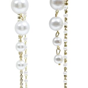 ✨ Korean Pearl Drop Long Earrings with Extra Layers for Girls & Women ✨ - Image 4