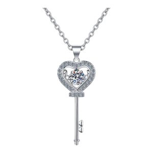 ✨ Korean Chain Pendant | Stainless Steel Chain with Key Shape Pendant for Girls & Women ✨ - Image 4