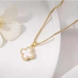 ✨ Gold Plated Stainless Steel Chain with Reversible Clover Pendant Necklace for Girls & Women ✨ - Image 7