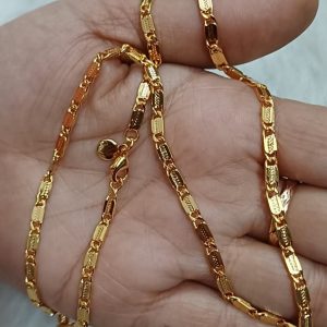 ✨ Dailywear Biscuit Design Gold Plated Chain for women & girls ✨ - Image 4