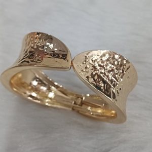 ✨ Gold Plated Anti Tarnish Stainless Steel Open Lightweight Wide Cuff Bracelet for girls & women ✨ - Image 5