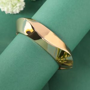 ✨ Gold Plated Anti Tarnish Stainless Steel Open Lightweight Stackable Kada/ Bracelet for girls & women ✨ - Image 4