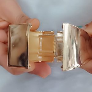 ✨ Gold Plated Anti Tarnish Stainless Steel Smooth Open Lightweight Bracelet for girls & women ✨ - Image 3