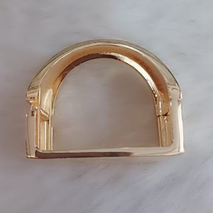 ✨ Gold Plated Anti Tarnish Stainless Steel Smooth Open Lightweight Bracelet for girls & women ✨ - Image 5